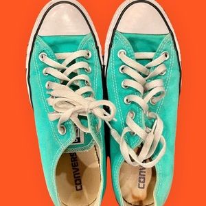 CONVERSE Chuck Taylor All Star Teal Low Top Womens Shoes